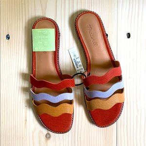 Madewell Wave Slides size 9 BRAND NEW!